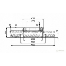 S016-05 ASHUKI Тормозной диск