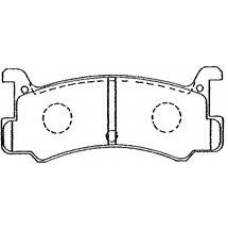 E2N032 AISIN Комплект тормозных колодок, дисковый тормоз
