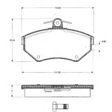 BLF1064 QUINTON HAZELL Комплект тормозных колодок, дисковый тормоз