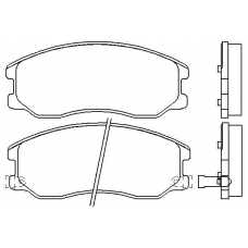 MDB2872 MINTEX Комплект тормозных колодок, дисковый тормоз