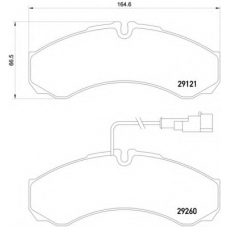 MDB3061 DON Комплект тормозных колодок, дисковый тормоз