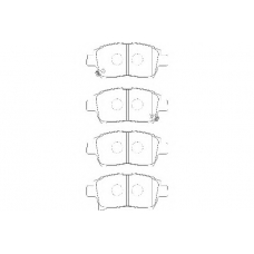 WBP23904A WAGNER LOCKHEED Комплект тормозных колодок, дисковый тормоз