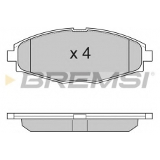 BP2804 BREMSI Комплект тормозных колодок, дисковый тормоз