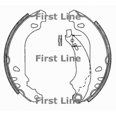 FBS561 FIRST LINE Комплект тормозных колодок