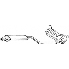 285-035 BOSAL Средний глушитель выхлопных газов