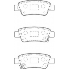 FD7434A NECTO Комплект тормозных колодок, дисковый тормоз