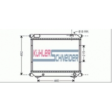 2220031 KUHLER SCHNEIDER Радиатор, охлаждение двигател