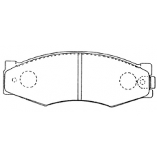 PN-2105 JNBK Колодки тормозные