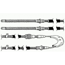 FO02156 CEF Трос, стояночная тормозная система