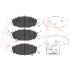 ADB31109 COMLINE Комплект тормозных колодок, дисковый тормоз
