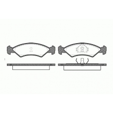 0168.00 REMSA Комплект тормозных колодок, дисковый тормоз