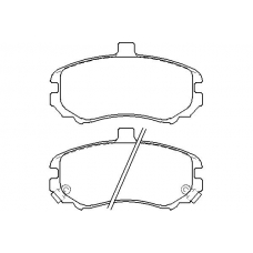MDB2721 MINTEX Комплект тормозных колодок, дисковый тормоз