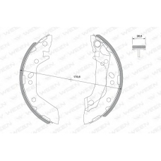 152-2012 WEEN Комплект тормозных колодок