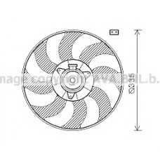 OL7602 AVA Вентилятор, охлаждение двигателя