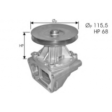 60311 SPIDAN Водяной насос
