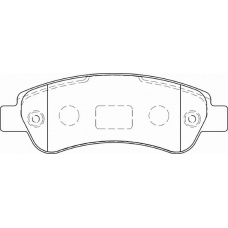 FD7270V NECTO Комплект тормозных колодок, дисковый тормоз