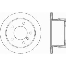 BDA1784.10 OPEN PARTS Тормозной диск