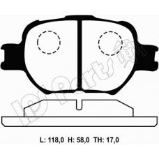IBD-1212 IPS Parts Комплект тормозных колодок, дисковый тормоз