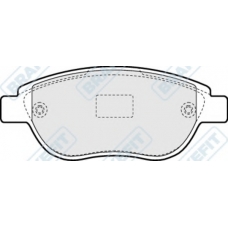 PD3060 APEC Комплект тормозных колодок, дисковый тормоз