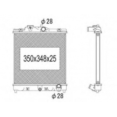 712-1008 TYC Радиатор, охлаждение двигателя