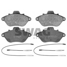 64 11 6039 SWAG Комплект тормозных колодок, дисковый тормоз