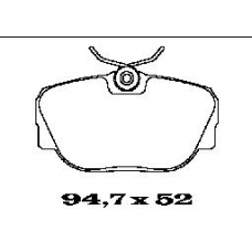 BL1256A4 FTE Комплект тормозных колодок, дисковый тормоз