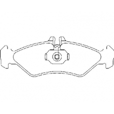 MDB1737 MINTEX Комплект тормозных колодок, дисковый тормоз