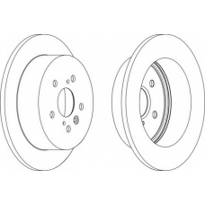 DDF1380-1 FERODO Тормозной диск