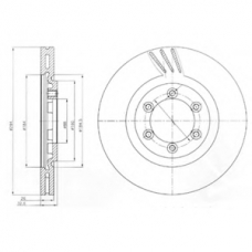 BG4112 DELPHI Тормозной диск