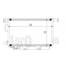 054-016-0025 LORO Конденсатор, кондиционер