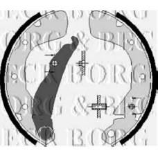 BBS6222 BORG & BECK Комплект тормозных колодок