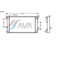 CR2033 AVA Радиатор, охлаждение двигателя