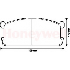 572216B BENDIX Комплект тормозных колодок, дисковый тормоз