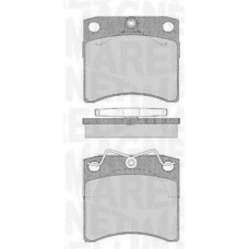 363916060415 MAGNETI MARELLI Комплект тормозных колодок, дисковый тормоз