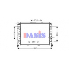 010007N AKS DASIS Радиатор, охлаждение двигателя