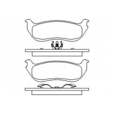 MDB2182 MINTEX Комплект тормозных колодок, дисковый тормоз