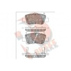 RB1870 R BRAKE Комплект тормозных колодок, дисковый тормоз