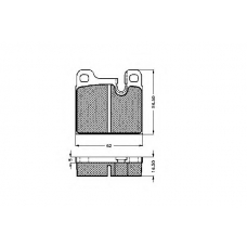 30102 SPIDAN Комплект тормозных колодок, дисковый тормоз