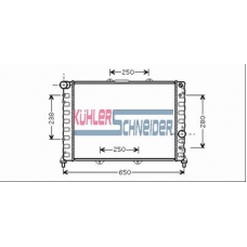 1000071 KUHLER SCHNEIDER Радиатор, охлаждение двигател