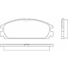 2009901 TEXTAR Комплект тормозных колодок, дисковый тормоз