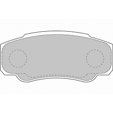 FD6897N NECTO Комплект тормозных колодок, дисковый тормоз