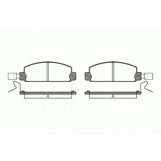 0097.24 REMSA Комплект тормозных колодок, дисковый тормоз
