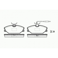 0208 12 KAWE Комплект тормозных колодок, дисковый тормоз