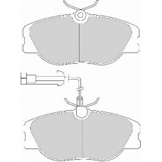 FD6630A NECTO Комплект тормозных колодок, дисковый тормоз