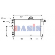 510050N AKS DASIS Радиатор, охлаждение двигателя