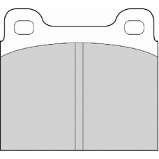 FD50N NECTO Комплект тормозных колодок, дисковый тормоз
