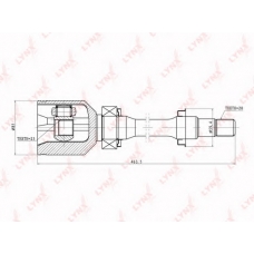 CI7500 LYNX Ci-7500 шрус внутренний lynx