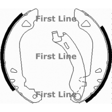 FBS514 FIRST LINE Комплект тормозных колодок