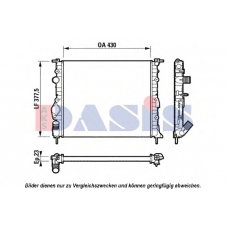 181700N AKS DASIS Радиатор, охлаждение двигателя