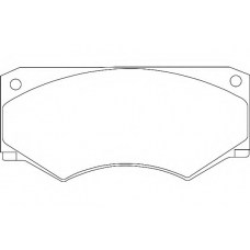 WBP29040A WAGNER LOCKHEED Комплект тормозных колодок, дисковый тормоз